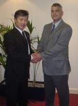 Master Nicholls VIII and GM Choi Jung Hwa IX