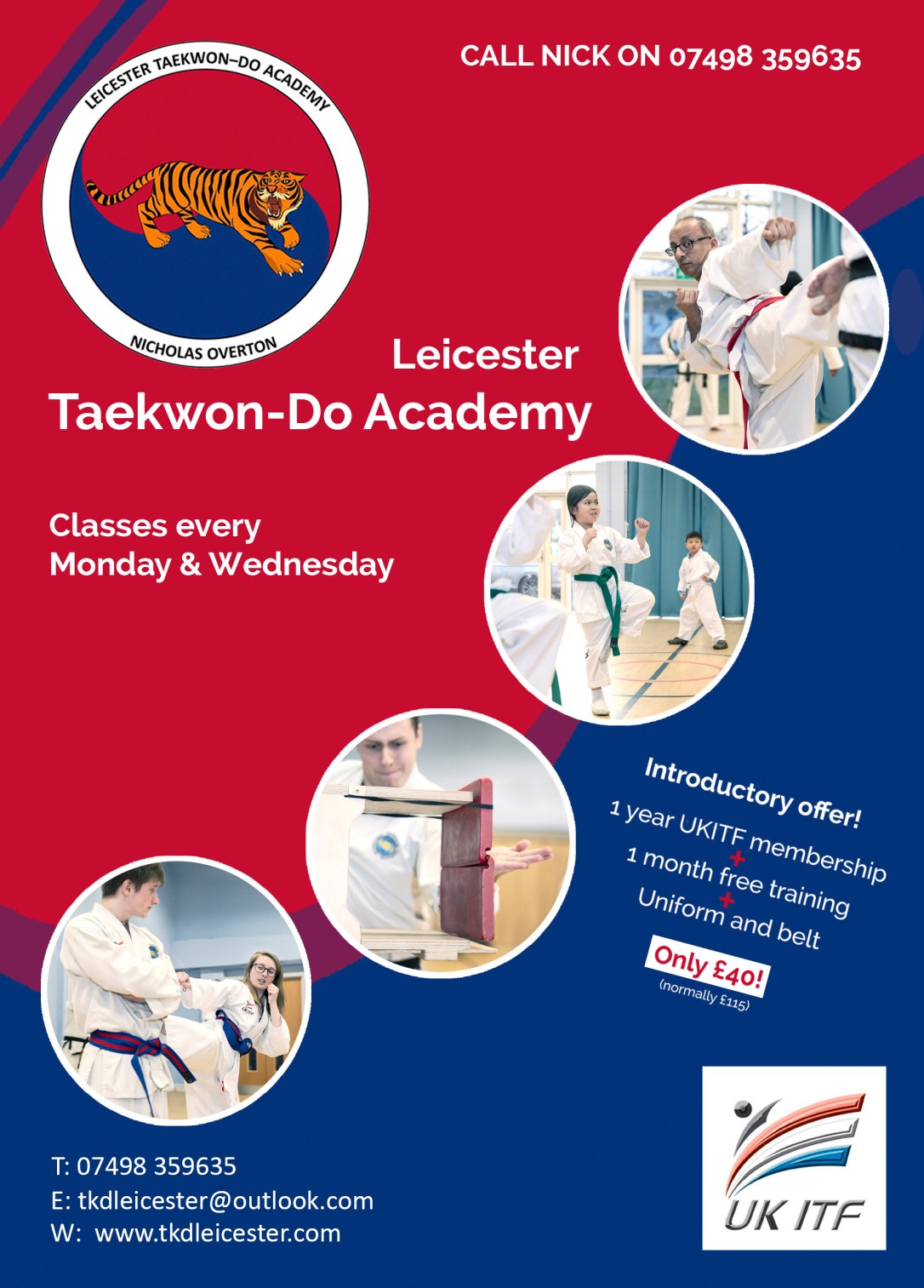 Leicester Taekwondo_a5 flyer-Call Nick_with 3mm bleed edge (1)